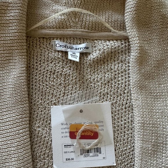 Croft & Barrow light knit shrugs - NWT - 2 included - Picture 1 of 6